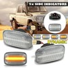TOOLSAGE 2Pcs/Pair LED Side Repeater Indicator Light for 12 Volt