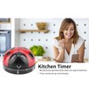 Ladybug Shape Kitchen Timer, Manual Mechanical Timer, 60 Minutes Mechanical
