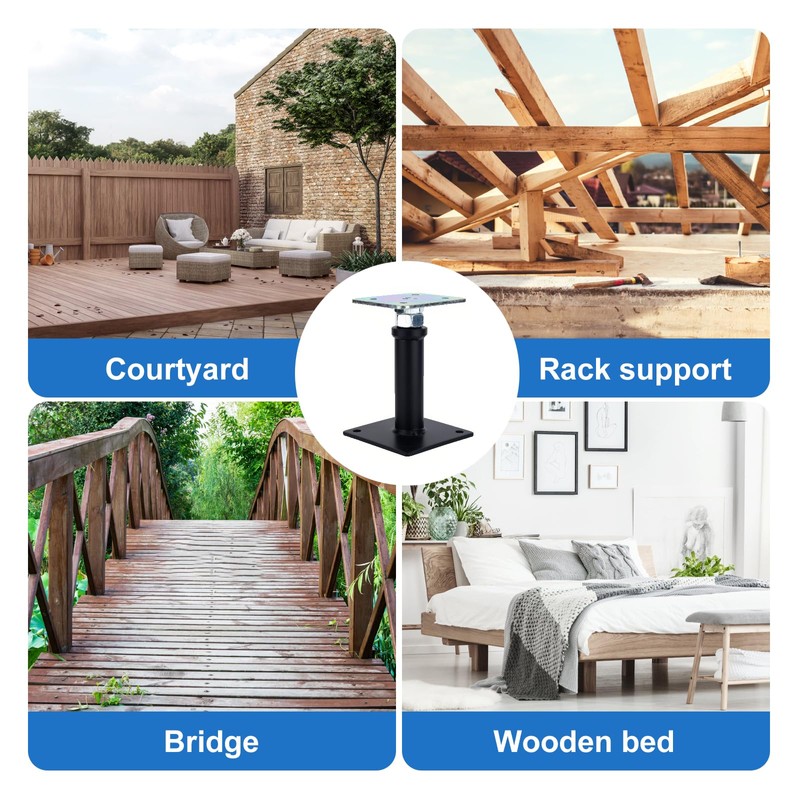 2 Pack Adjustable Floor Jack Post, 6’’-9’’ Height Range, House