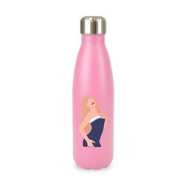 New Spirit Original Drawn illustration of Sabrina Carpenter Trending Trend Cute screw top lid stainless steel water bottle drinks cup water bottle refill cute fun explore travel