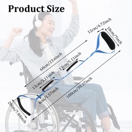 Mabor 39.37 Inch Leg Lifter Strap with Handgrips &Foot Loop, Leg Lifter After Hip Replacement&Knee Surgery Recovery Aids Kit in and Out of Bed,Car,Wheelchair