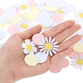 Pack of 100 Daisy Decoration, Flower Confetti Birthday Party Decor Confetti Party Decorations Table Confetti Party Favors Flower Confetti Wedding Birthday Party Decorations