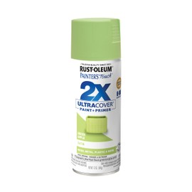 Rust-Oleum 249077 Painter's Touch 2X Ultra Cover Spray Paint, 12 oz, Satin Green Apple