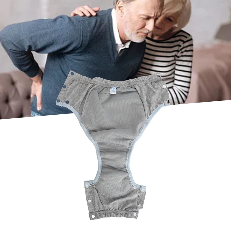 Adult Cloth Diaper Underwear Pure Cotton Washable Leak Proof Incontinence
