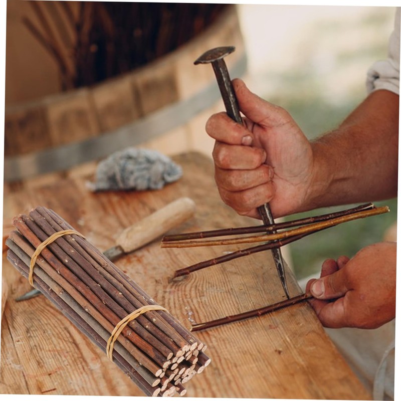 IWOWHERO 50pcs Natural Craft Sticks Twigs for DIY Home Decoration