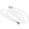 Sterling Silver Alexandrite CZ June Birthstone Necklace - 14 Inches