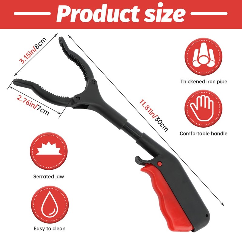 Trash Grabber Tool 4pcs 30cm 12inch Short Grabber Reacher Tool