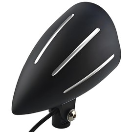 Boldness Motorcycle 4.5inches Aluminum Tri Bar Visor Alloy LED Headlight Lamps High/Low Beam For Chopper Bobber Cafe Racer