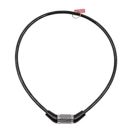 Pack of 2 NUZAMAS Bicycle Comnination Chain Lock Cable, 600mm, 4-Digit Number Fixed Code Combination Bike Password Lock, Bike Chain Locks for Bicycle Outdoors