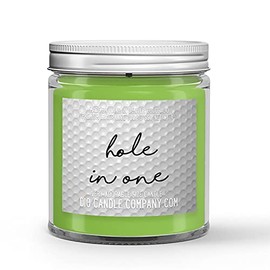Hole in One Celebration Candle (4oz) Grass and Wind Scented Soy