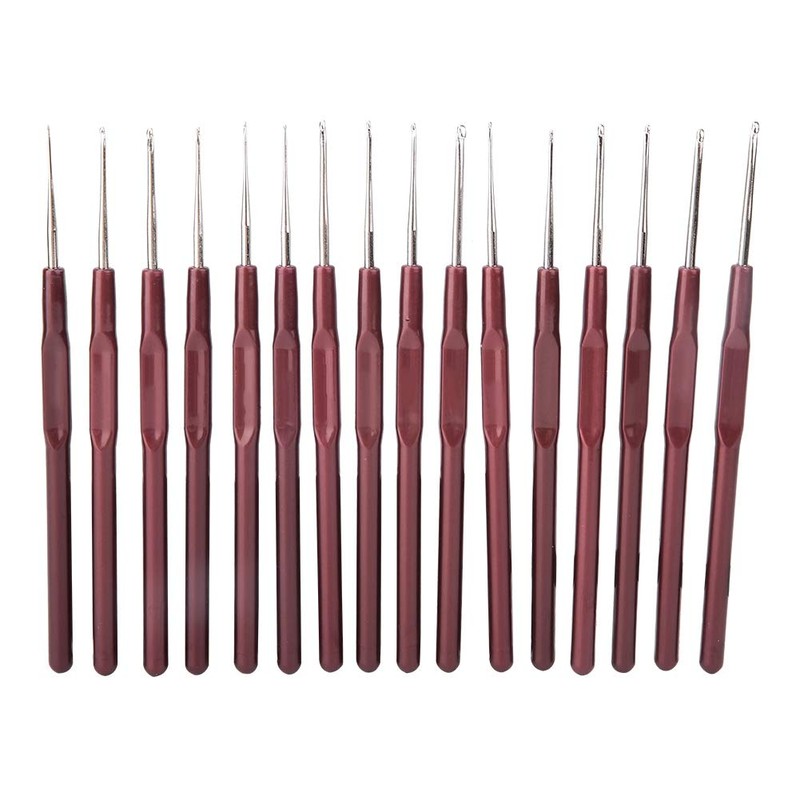 Cyrank Micro Crochet Hook, 16PCS Crochet Hooks Set, Lace Crochet