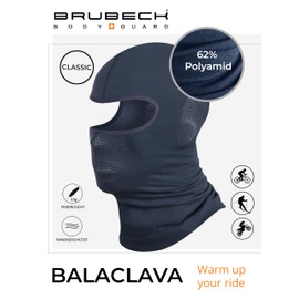 BRUBECK Balaclava for Men and Women, Ski Mask, Balaclava, Storm Cap, Face Mask, Wind Mask, Motorcycle Mask, Bicycle Mask, grey, L-XL
