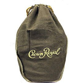 Crown Royal Vanilla Bag Tan w/ Gold Drawstring Storage Gift Bag Shiftboot Carrying Dice or Games Fabric for Sewing
