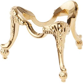 Bard's Shiny Brass-toned Egg Stand/Holder, 1.375" diameter