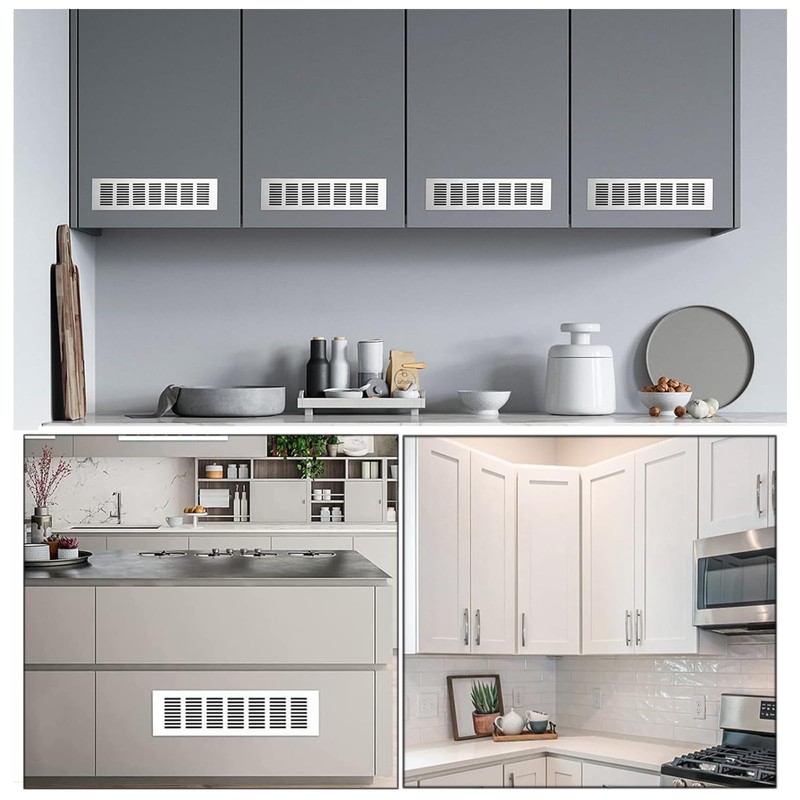 2 Pcs Kitchen Plinth Vent, 300 x 80 mm Radiator