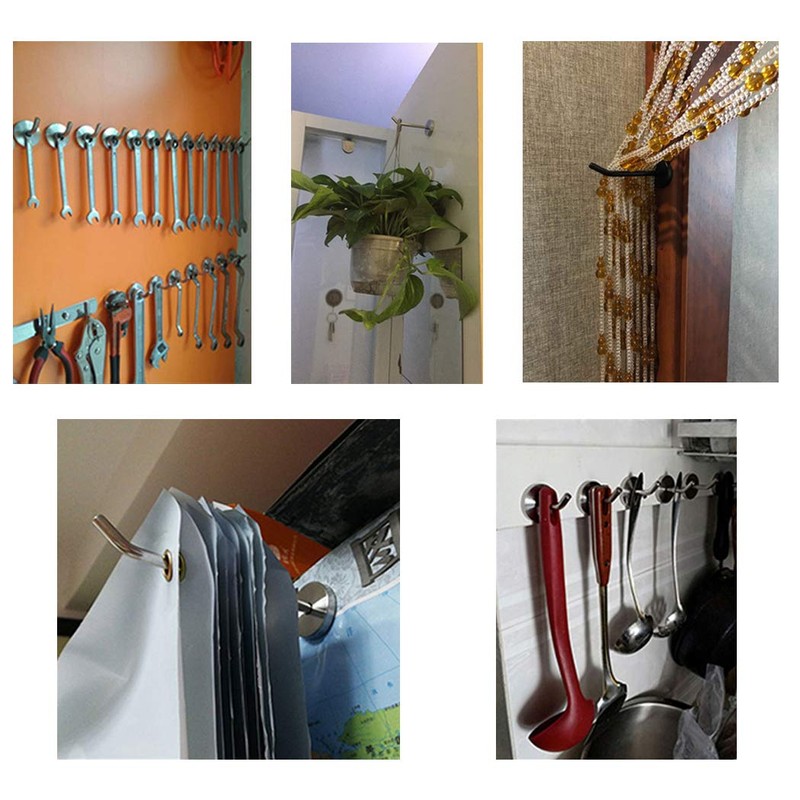 Stainless Steel Screw in Hooks for Hanging Plants Utensil Hooks