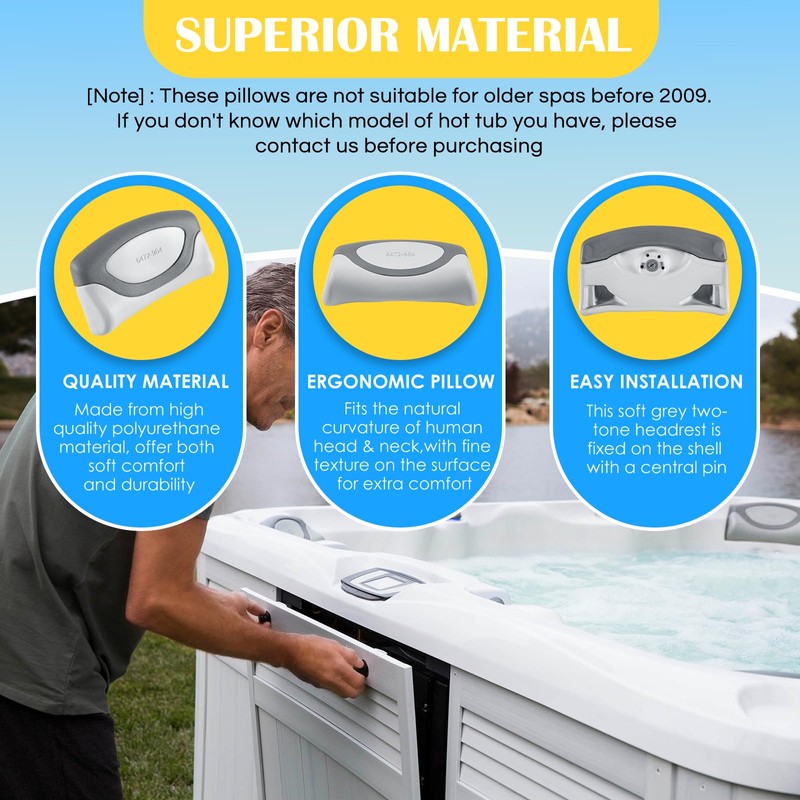 6472-964 Spas Replacement Pillow for Sundance 880 Series Spas 2009