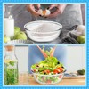 Komphy 6 Quart Glass Mixing Bowls, Large Glass Salad Serving