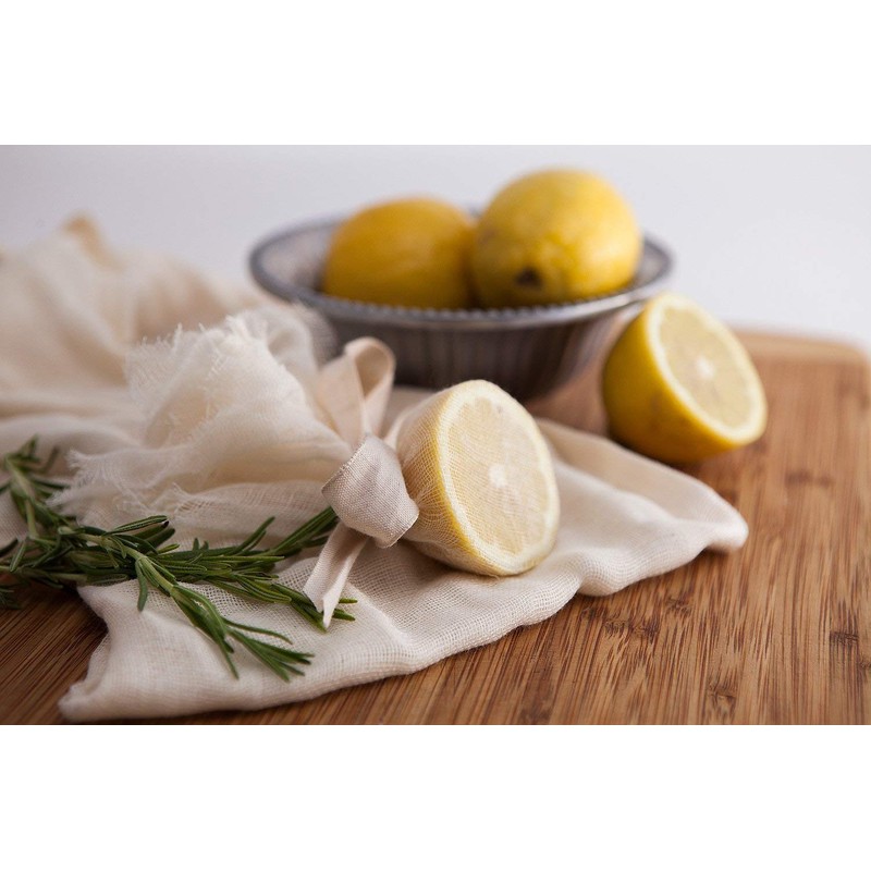 5-Pack Cheesecloth Unbleached Grade 90, 54cm x 60cm ~ Hemmed