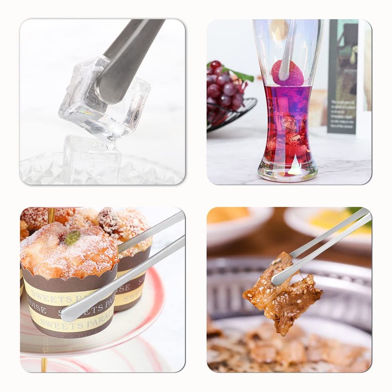 Gutsdoor キッチンピンセット トング 304ステンレススチール フードトング シェフピンセット 料理 BBQ パスタ用 (12インチ幅)