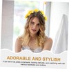 PACKOVE Simulation Daisy Floral Wreath Hairband for Women Handmade Flower