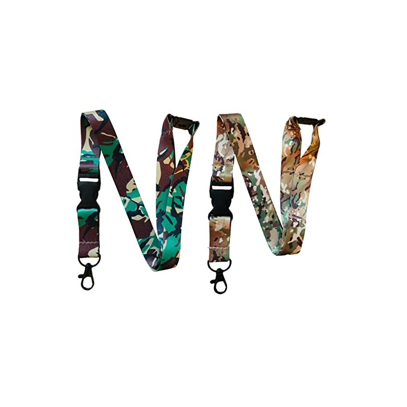 PAC Supplies Global British Army Camo Neck Lanyard With Detachable