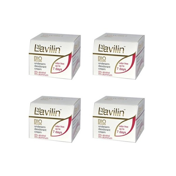 Now Foods Lavilin Underarm Deodorant Cream - Large Size 4 Pack