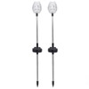 2Pcs Garden Solar Lights LED RGB Fast Charging Petal Design