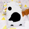 Azeeda 25cm 'Hedgehog Under The Moon' Satin Drawstring Bag/Pouch (SB00092532)