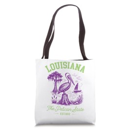Louisiana The Pelican State Tote Bag