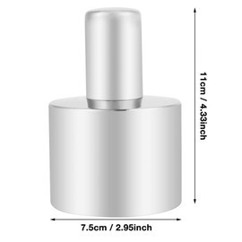 Alcohol Lamp 200 ml 304 Stainless Steel Thickened Alcohol Burner Biology Chemistry Dental Laboratory Lamp with Wick