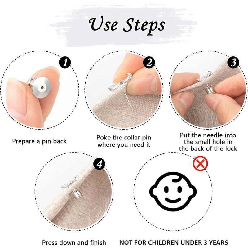 YGAOHF 12 pcs Locking Pin Backs for Enamel Pins -