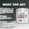 EHP LABS CREA-8 Creatine Monohydrate Powder - Creatine Powder for