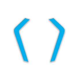 Awonderful Motorcycle Fairing head Stickers Decals-Motorcycle Vinyl Sticker Compatible with YAMAHA YZF R1 2020-2024 (Sky Blue)