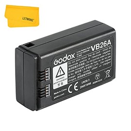 Godox VB26 VB26A Li-ion Battery Compatible for Godox V1-S V1-N V1-C V1-F V1-O V1 Round Head Camera Flash