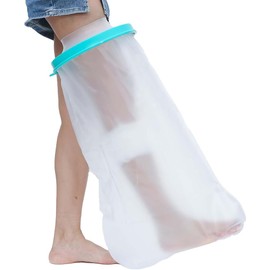 Lower Leg Cast Cover, Waterproof Leg Cast Cover for Adult, Reusable Shower Boot Foot Protector, Dressing and Bandage Protector for Shower Calves Foot After Surgery (Style 2)