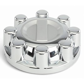 A-Premium Wheel Center Hub Cap Cover with 8-Lug Wheel Compatible with Ford F-250 F250 F-350 F350 Super Duty 2017-2024, Front or Rear Side