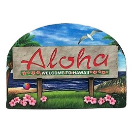 Hawaii State Welcome Sign Wood Fridge Magnet 2