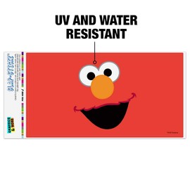 GRAPHICS & MORE Sesame Street Elmo Face Automotive Car Window Locker Bumper Sticker