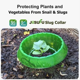 JUSUFU Slug Collars for Plants，Planter Slug Collar to Protect Plants from Snail, Slugs,Slug Collars Protects Plants to Get Better. (6PCS)