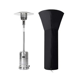 Reyoung WorthPlanet Premium Patio Heater Cover, 2pcs Waterproof 420D Oxford with Storage Bag & Drawstring, 240x85x48cm