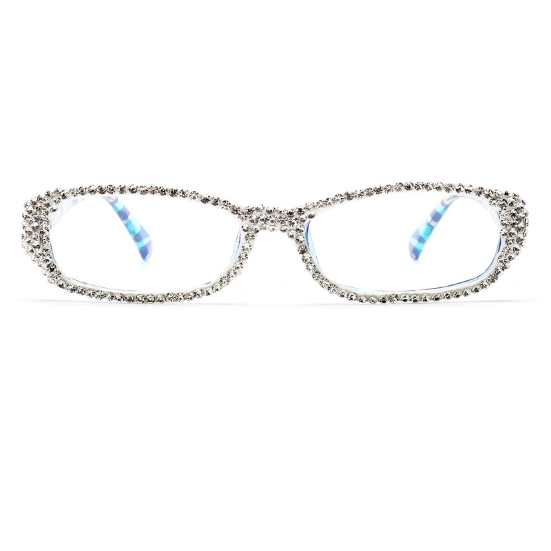 ICARA Bling Rhinestone Reading Glasses Fashion Ladies Readers Spring Hinge