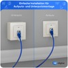 hb-digital 1x CAT 6a Network Socket LAN Socket Universal Junction