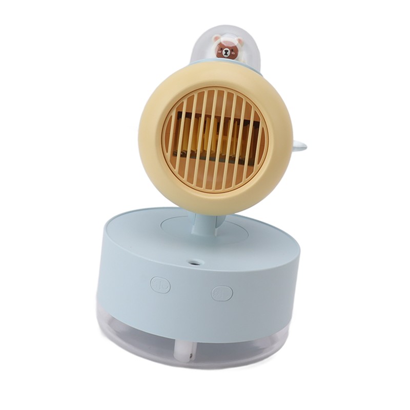 Mini Bear Cooling Fan USB Charging Misting Desktop Fan Table
