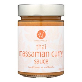 WATCHAREE'S, SAUCE, THAI MASSAMAN CURRY, Pack of 6, Size 12.2 OZ - No Artificial Ingredients Dairy Free Vegan Yeast Free