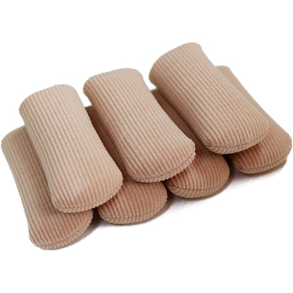 ERGOfoot 6 Pack Toe Caps Close Finger Toe Sleeve Tubes Toe Protectors Gel Rubbing Tube to Prevent Bunions, Hammertoes, Callus, Corn, Blisters(Diameter 2.5cm)