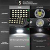 12 Pods Pure White LED Rock Lights, IP68 Waterproof Aluminum