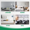 bakbrand Wall Clock Non-Ticking Silent Modern Simple Style Round Decor