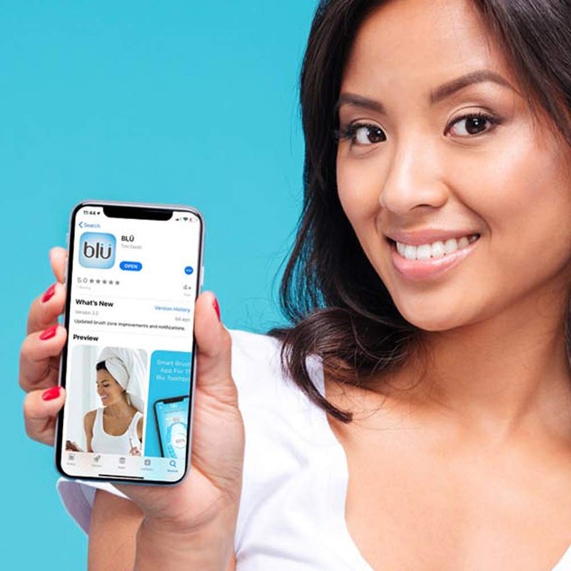 Blu Smart Electric Toothbrush, Sonic Power Toothbrush with Interactive Live