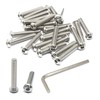 iexcell 25 Pcs 1/4-20 x 1-1/2" Stainless Steel 304 Hex